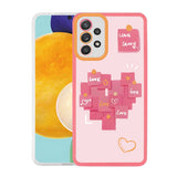 Galaxy A52 Kılıf Zore M-Fit Desenli Kapak Heart No6