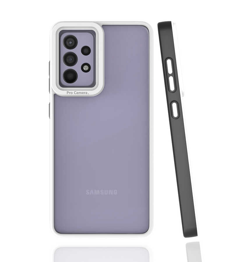 Galaxy A52 Kılıf Zore Mima Kapak Siyah