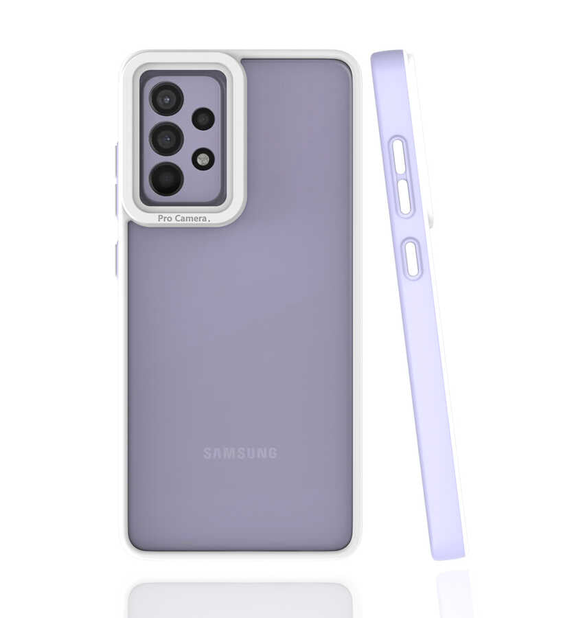 Galaxy A52 Kılıf Zore Mima Kapak Lila