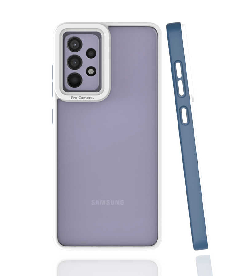 Galaxy A52 Kılıf Zore Mima Kapak Lacivert
