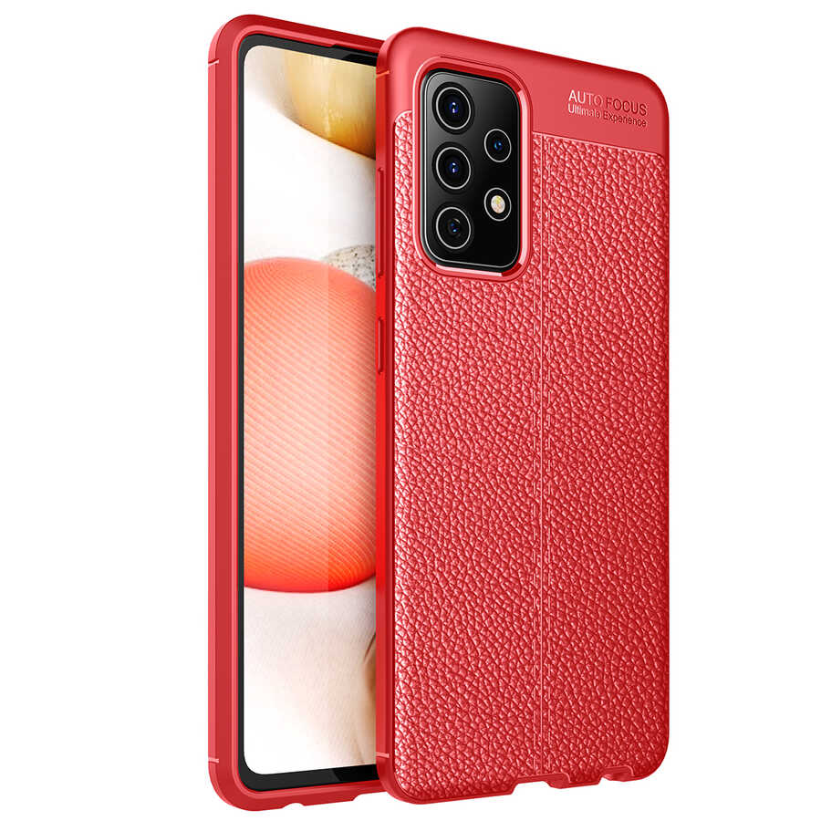 Galaxy A52 Kılıf Zore Niss Silikon Kapak Kırmızı