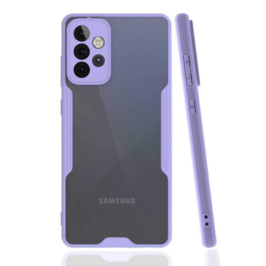 Galaxy A52 Kılıf Zore Parfe Kapak Mor