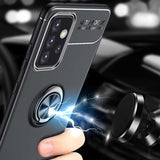 Galaxy A52 Kılıf Zore Ravel Silikon Kapak Siyah-Rose Gold