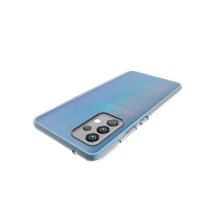 Galaxy A52 Kılıf Zore Süper Silikon Kapak Renksiz