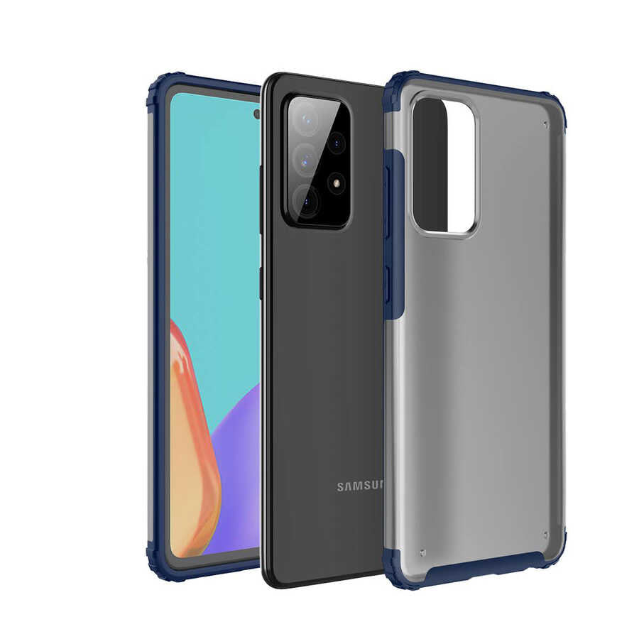 Galaxy A52 Kılıf Zore Volks Kapak Lacivert