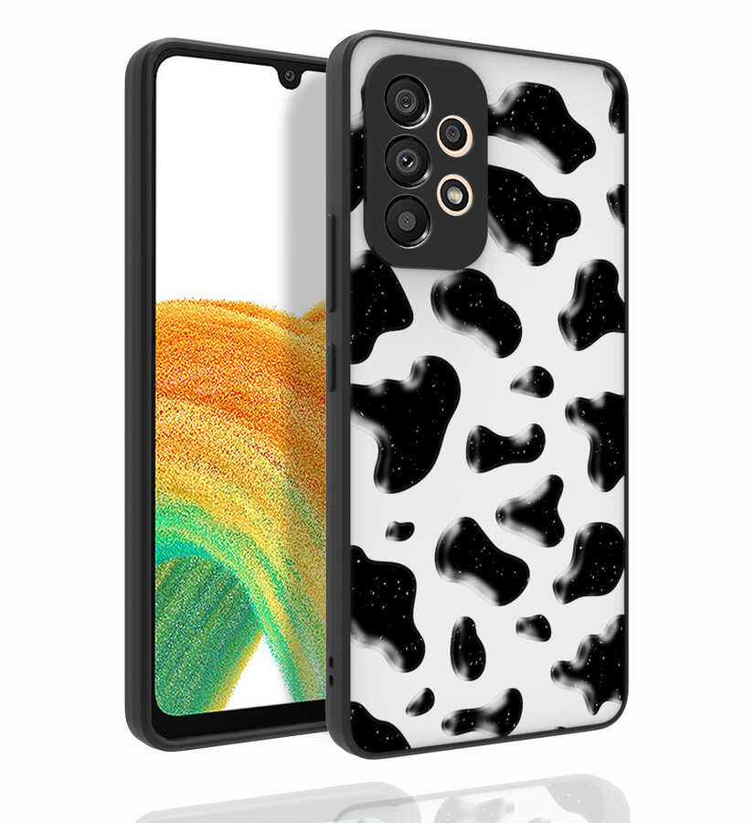 Galaxy A53 5G Kılıf Desenli Kamera Korumalı Parlak Zore Nora Kapak NO2