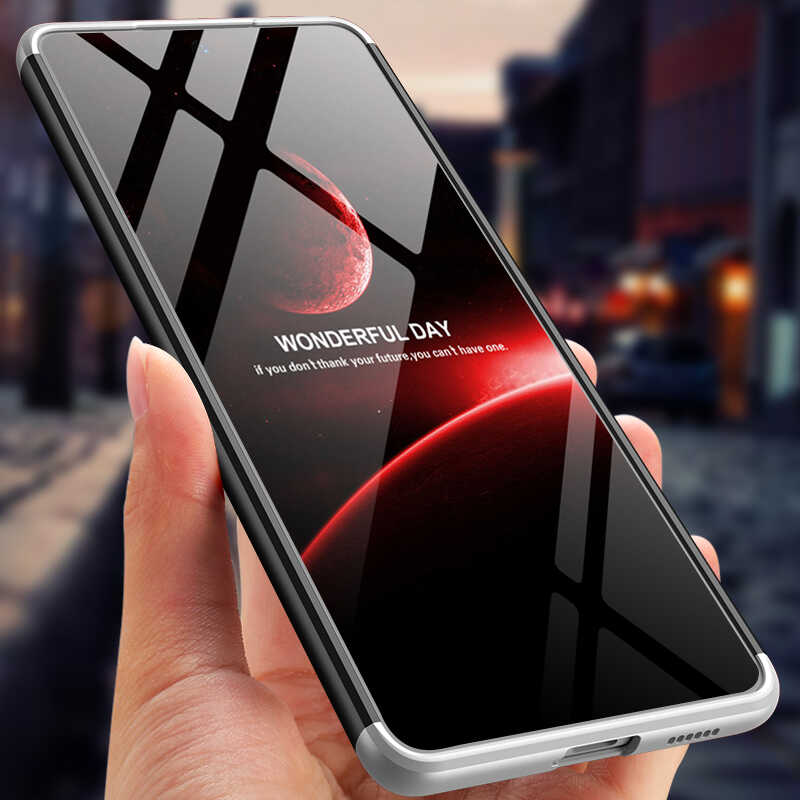 Galaxy A53 5G Kılıf Zore Ays Kapak Siyah-Gri