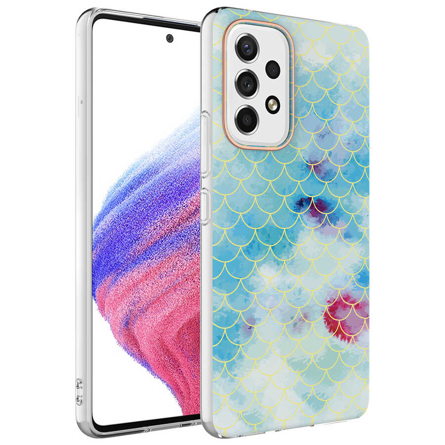 Galaxy A53 5G Kılıf Zore Bella Kapak Mavi
