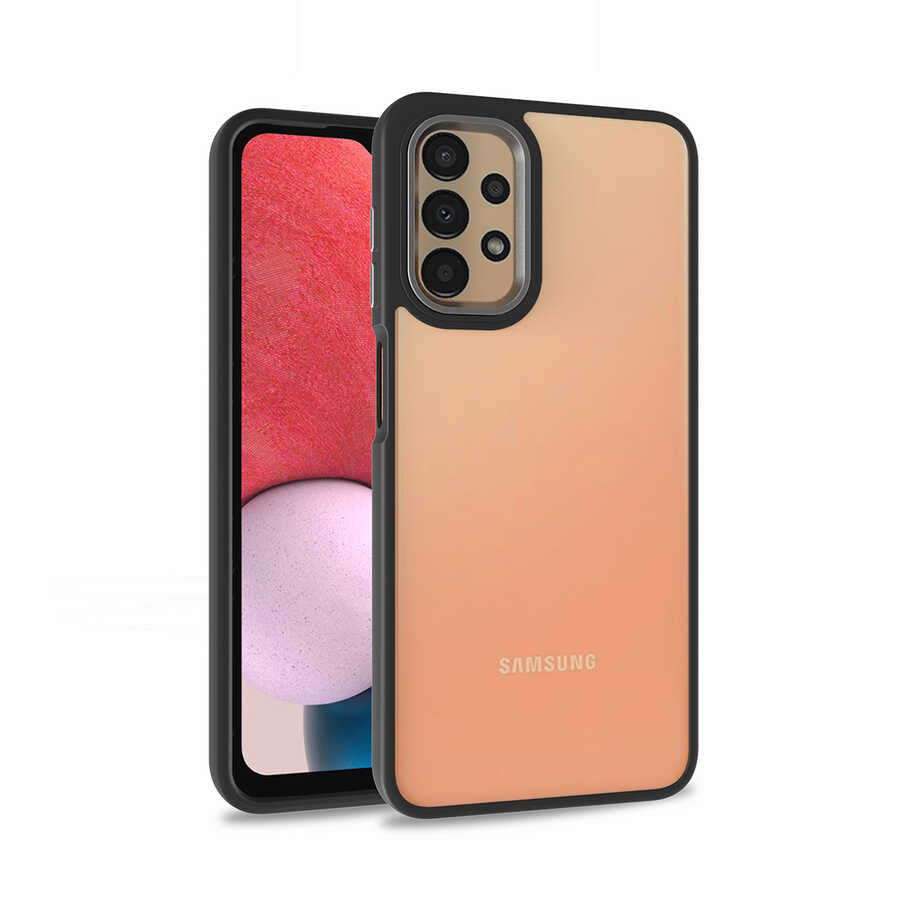 Galaxy A53 5G Kılıf Zore Flora Kapak Siyah