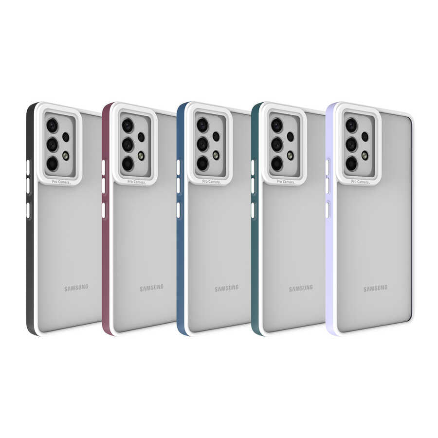 Galaxy A53 5G Kılıf Zore Mima Kapak Mürdüm