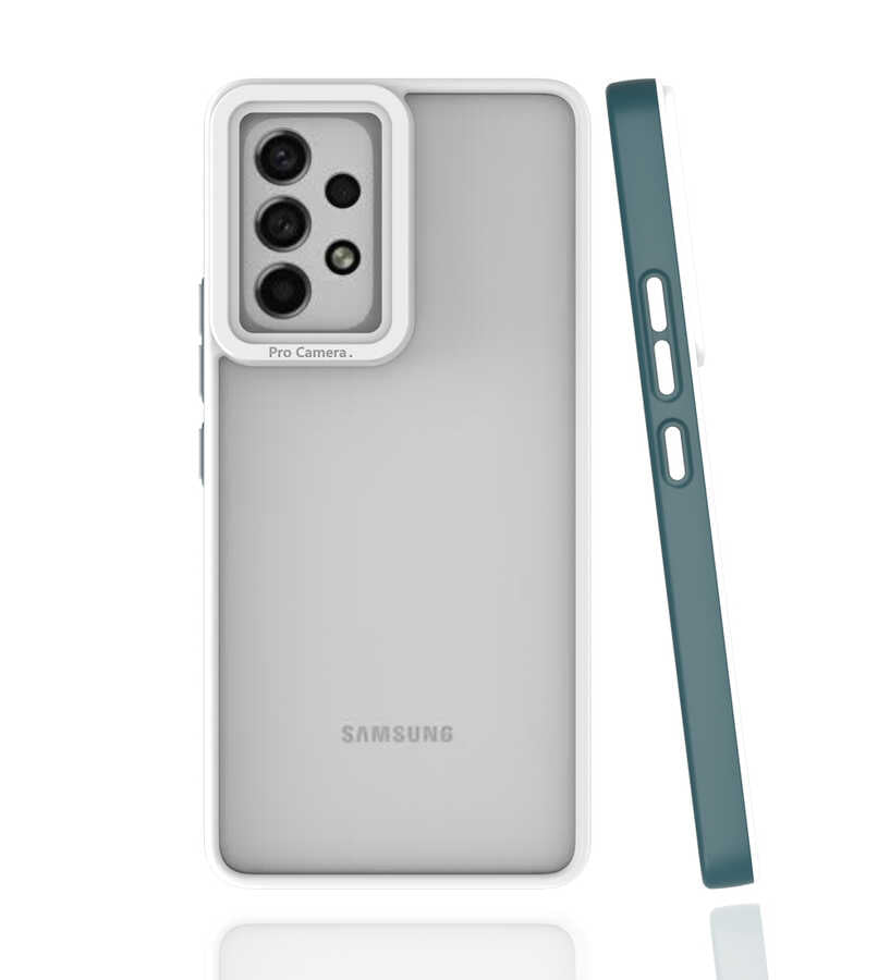 Galaxy A53 5G Kılıf Zore Mima Kapak Koyu Yeşil