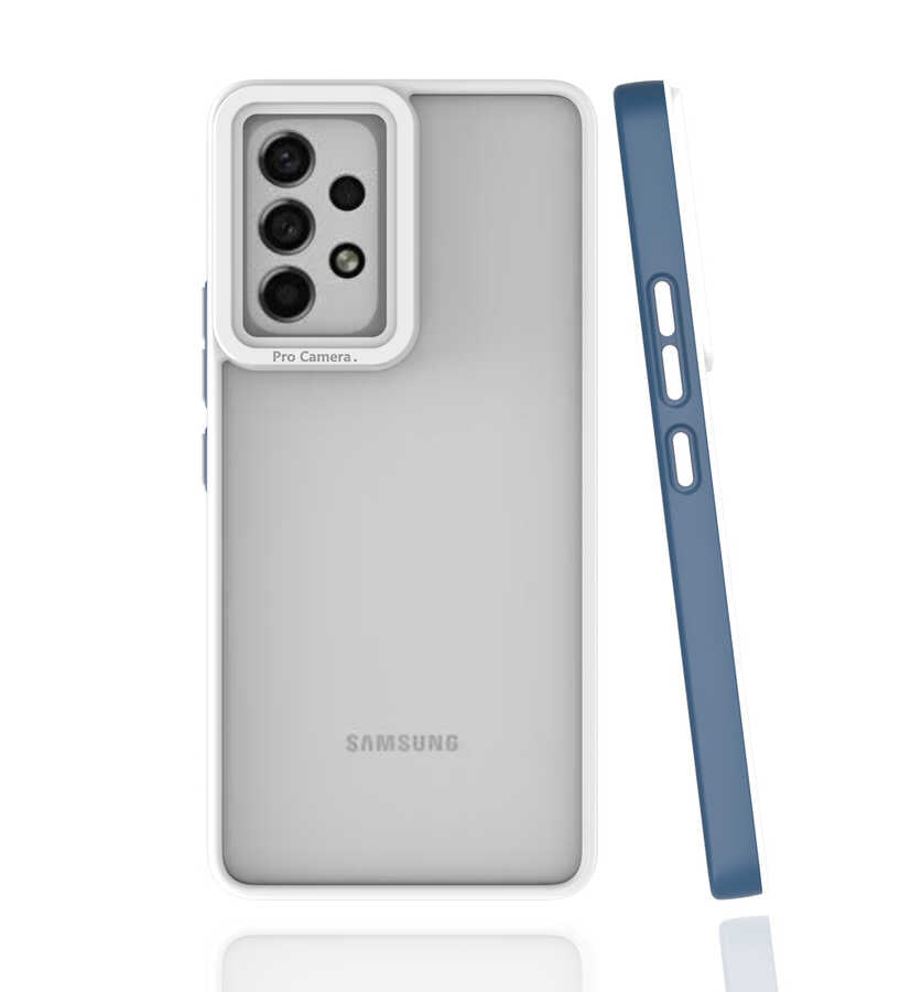 Galaxy A53 5G Kılıf Zore Mima Kapak Lacivert