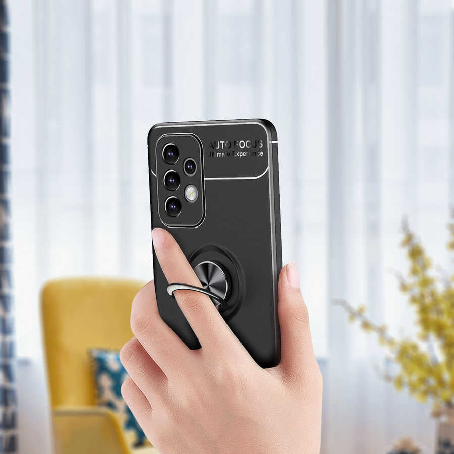 Galaxy A53 5G Kılıf Zore Ravel Silikon Kapak Mavi