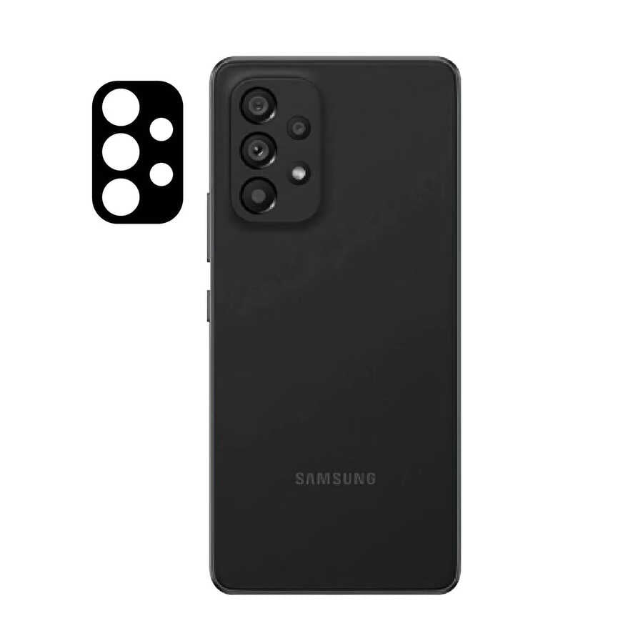 Galaxy A53 5G Zore 3D Kamera Camı Siyah