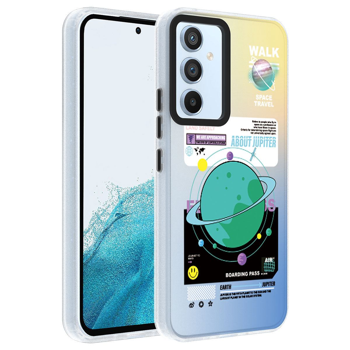 Galaxy A54 Kılıf Desenli Zore Dragon Sert Kapak Gezegen