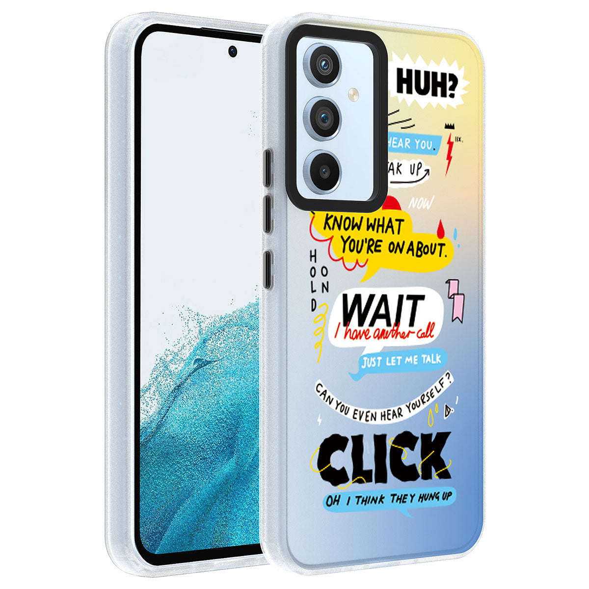 Galaxy A54 Kılıf Desenli Zore Dragon Sert Kapak Kelimeler