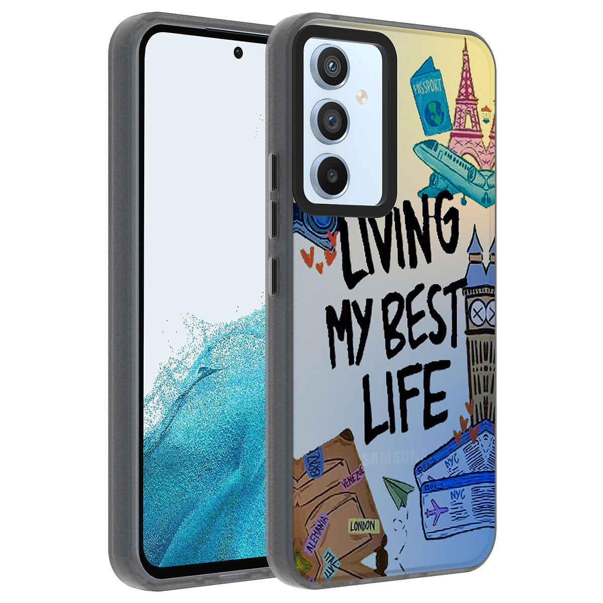 Galaxy A54 Kılıf Desenli Zore Dragon Sert Kapak Gezegen