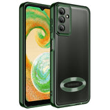Galaxy A54 Kılıf Kamera Korumalı Logo Gösteren Zore Omega Kapak Koyu Yeşil
