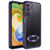 Galaxy A54 Kılıf Kamera Korumalı Logo Gösteren Zore Omega Kapak Lacivert