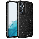 Galaxy A54 Kılıf Kamera Korumalı Simli Lüks Zore Koton Kapak Siyah