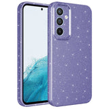 Galaxy A54 Kılıf Kamera Korumalı Simli Lüks Zore Koton Kapak Mor
