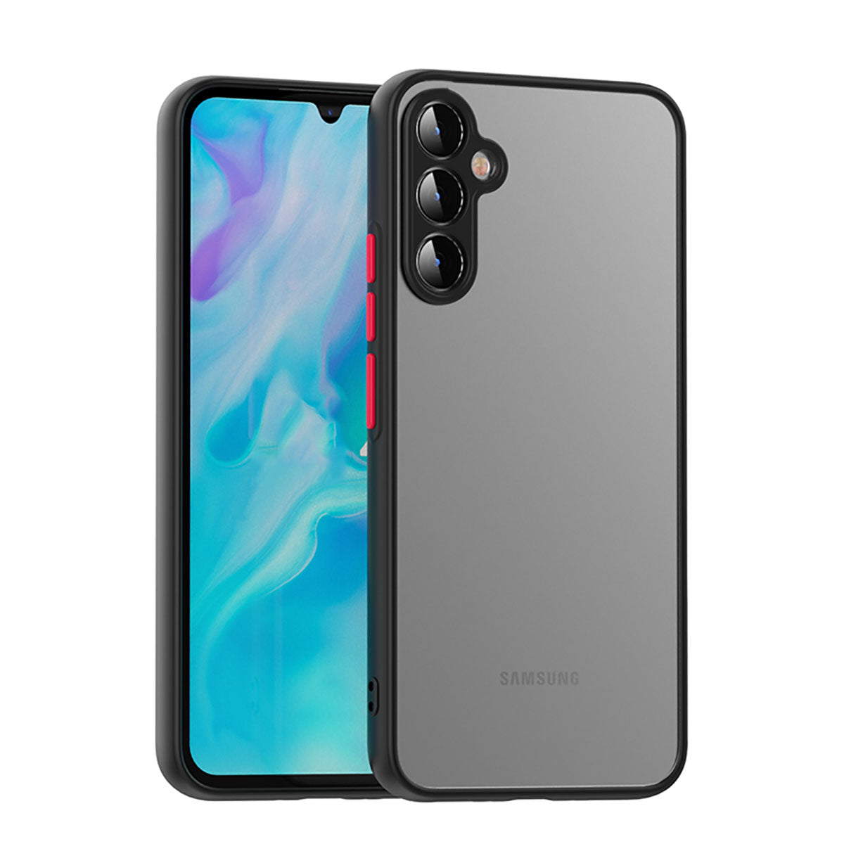 Galaxy A54 Kılıf Zore Hux Kapak Siyah