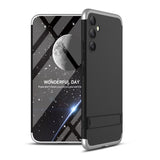 Galaxy A54 Kılıf Zore Kamera Korumalı Dikey Standlı Ays Kapak Siyah-Gri