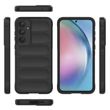 Galaxy A55 Kılıf Esnek TPU Oyuklu Arka Yüzey Tasarımlı Zore Etnik Silikon Kapak Kırmızı