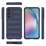 Galaxy A55 Kılıf Esnek TPU Oyuklu Arka Yüzey Tasarımlı Zore Etnik Silikon Kapak Kırmızı