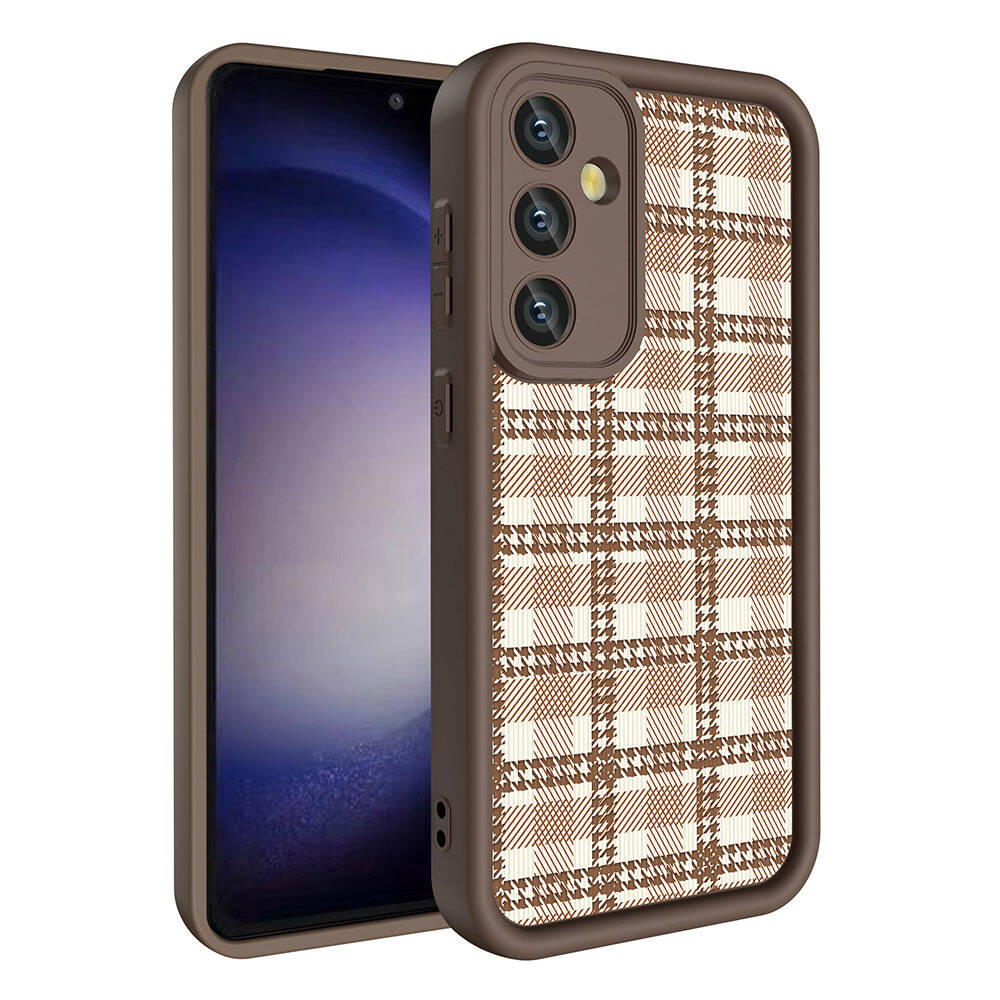 Galaxy A55 Kılıf Kamera Korumalı Baskılı Arka Yüzey Zore Klas Kapak Siyah