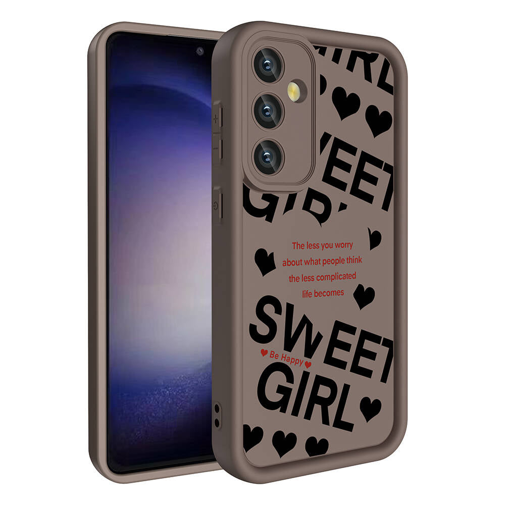 Galaxy A55 Kılıf Kamera Korumalı Baskılı Arka Yüzey Zore Klas Kapak Siyah