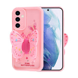 Galaxy A55 Kılıf Kamera Korumalı Figür Tasarımlı Zore Kapya Kapak Pembe Açık