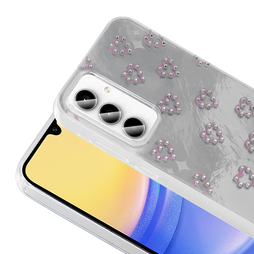 Galaxy A55 Kılıf Kamera Korumalı Figürlü Zore Ponti Silikon Kapak Lila