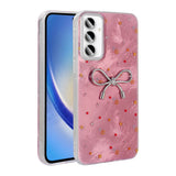 Galaxy A55 Kılıf Kamera Korumalı Figürlü Zore Ponti Silikon Kapak Açık Pembe