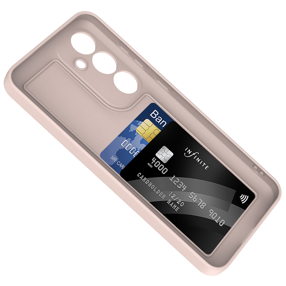 Galaxy A55 Kılıf Kamera Korumalı Kartlık Hazneli Zore Vitra Kapak Pembe