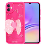 Galaxy A05 Kılıf Kamera Korumalı Figür Tasarımlı Zore Kapya Kapak Pembe Koyu