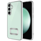 Galaxy A55 Kılıf Kamera Korumalı Logo Gösteren Zore Omega Kapak Lila