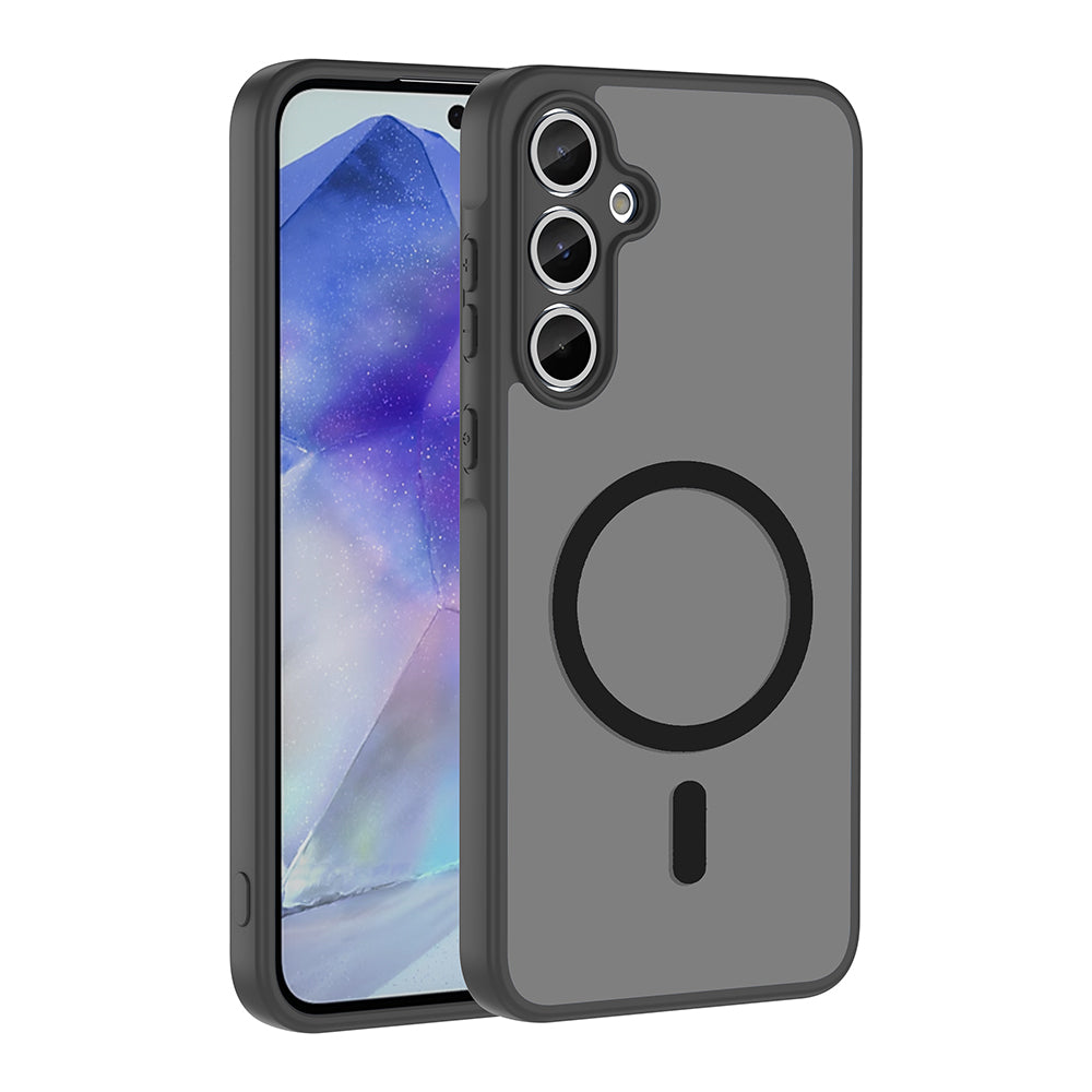 Galaxy A55 Kılıf M-safe Şarj Özellikli Zore Babet Kapak Siyah