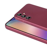 Galaxy A55 Kılıf Zore Premier Silikon Kapak Mürdüm