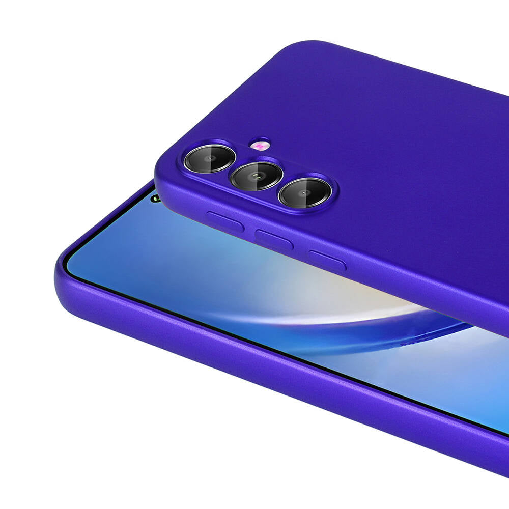 Galaxy A55 Kılıf Zore Premier Silikon Kapak Saks Mavi