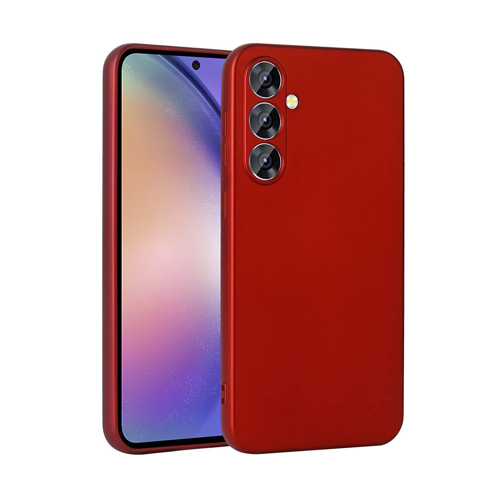 Galaxy A55 Kılıf Zore Premier Silikon Kapak Mürdüm
