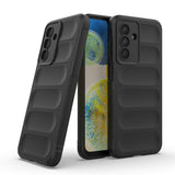Galaxy A56 Kılıf Esnek TPU Oyuklu Arka Yüzey Tasarımlı Etnik Silikon Kapak Koyu Yeşil