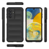 Galaxy A56 Kılıf Esnek TPU Oyuklu Arka Yüzey Tasarımlı Etnik Silikon Kapak Koyu Yeşil