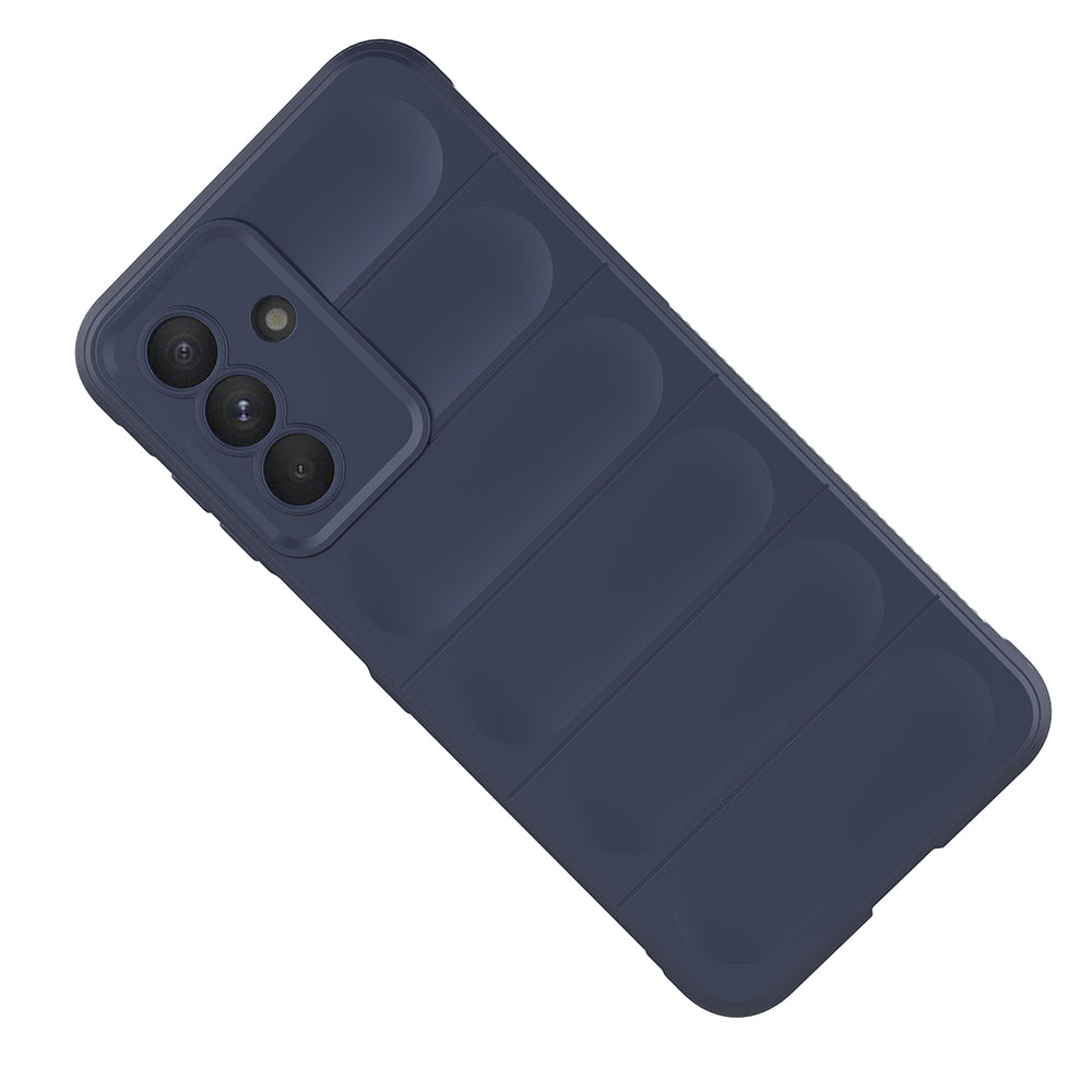 Galaxy A56 Kılıf Esnek TPU Oyuklu Arka Yüzey Tasarımlı Etnik Silikon Kapak Siyah