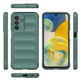 Galaxy A56 Kılıf Esnek TPU Oyuklu Arka Yüzey Tasarımlı Etnik Silikon Kapak Lacivert