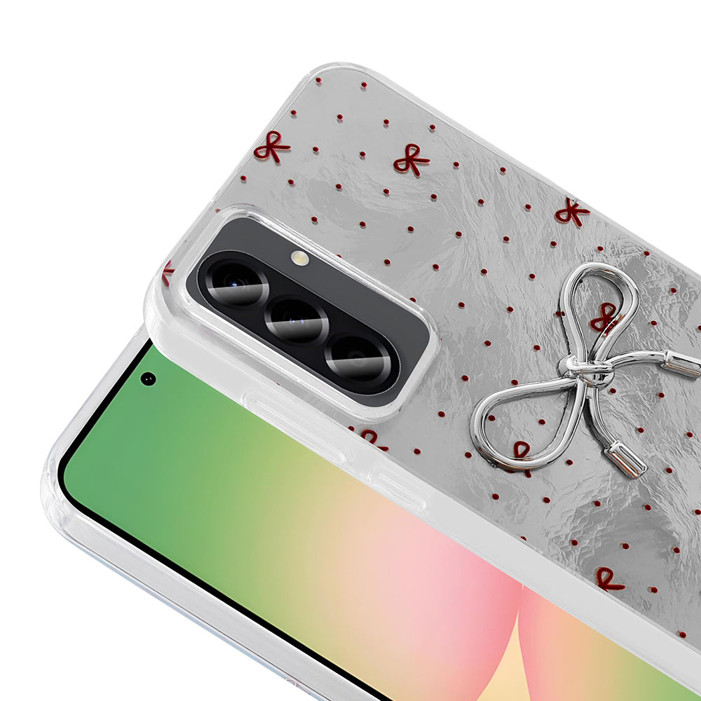 Galaxy A56 Kılıf Kamera Korumalı Figürlü Zore Ponti Silikon Kapak Açık Mavi