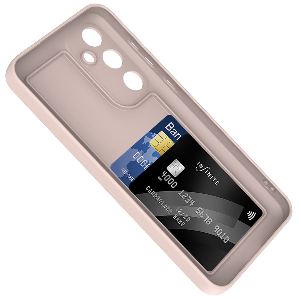 Galaxy A56 Kılıf Kamera Korumalı Kartlık Hazneli Zore Vitra Kapak Gri