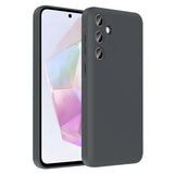 Galaxy A56 Kılıf Kamera Korumalı Kartlık Hazneli Zore Vitra Kapak Gri