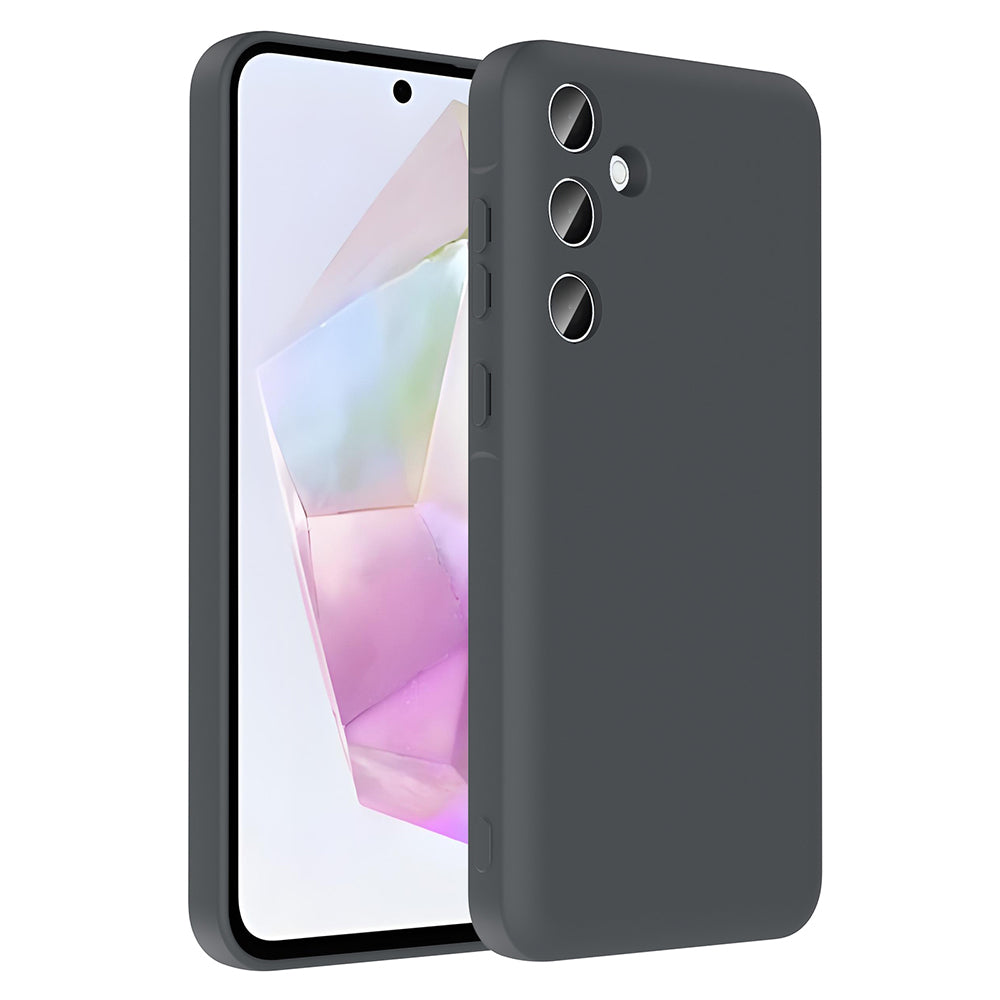 Galaxy A56 Kılıf Kamera Korumalı Kartlık Hazneli Zore Vitra Kapak Gri