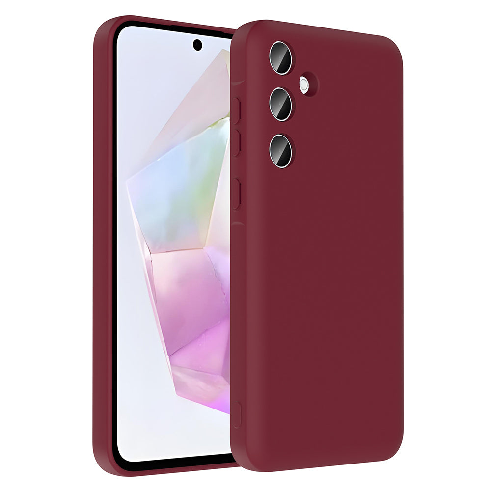 Galaxy A56 Kılıf Kamera Korumalı Kartlık Hazneli Zore Vitra Kapak Gri